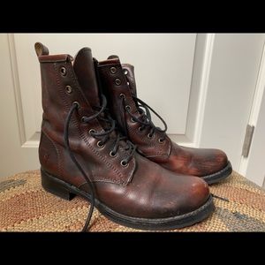 Brown leather Frye boots